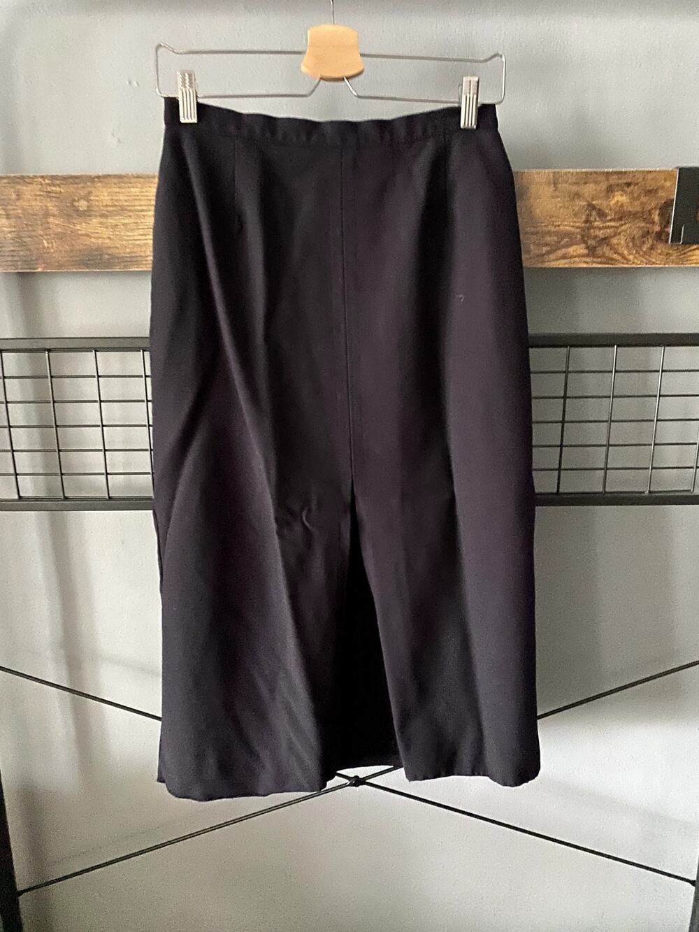 St. Michael Marks & Spencer Navy Pure New Wool Skirt | 12